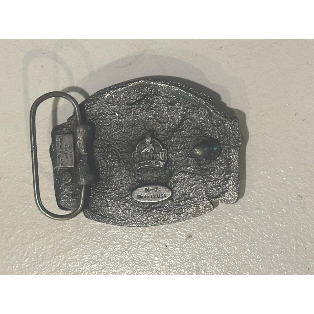 Siskiyou Western Belt Buckle Buckle Co N-7 Made in USA 1994 Enamel Limited - Picture 9 of 9
